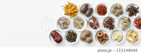 薬膳 漢方 白 薬膳 漢方 白 115249048