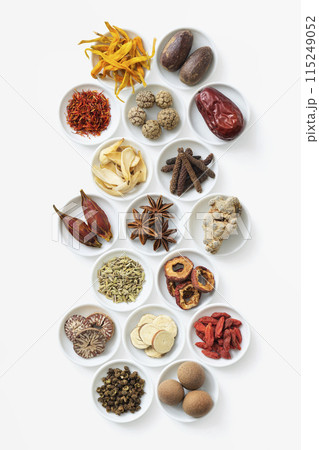 薬膳 漢方 白 薬膳 漢方 白 115249052