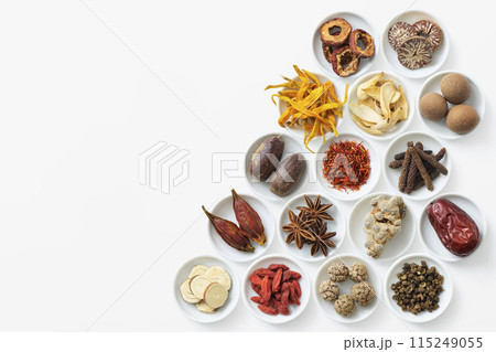 薬膳 漢方 白 薬膳 漢方 白 115249055