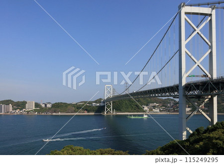 関門海峡の朝（めかりSAから） 115249295