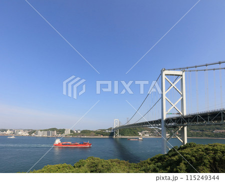 関門海峡の朝(めかりSAから) 関門海峡の朝(めかりSAから) 115249344