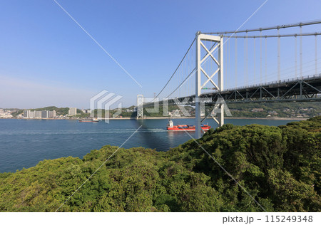 関門海峡の朝（めかりSAから） 115249348