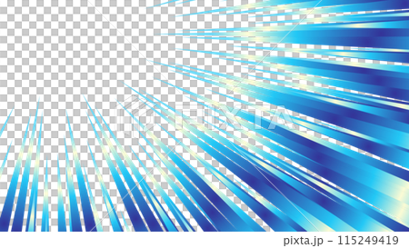 キラキラした青色のグラデーションの集中線の素材 キラキラした青色のグラデーションの集中線の素材 115249419
