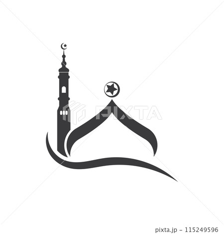 Islamic mosque logo Islamic mosque logo 115249596