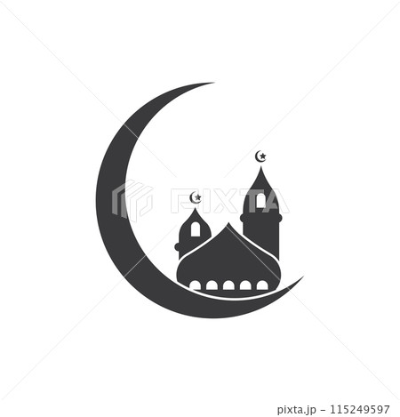 Islamic mosque logo 115249597