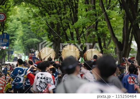 仙台青葉まつり 山鉾巡行太鼓 仙台青葉まつり 山鉾巡行太鼓 115250464