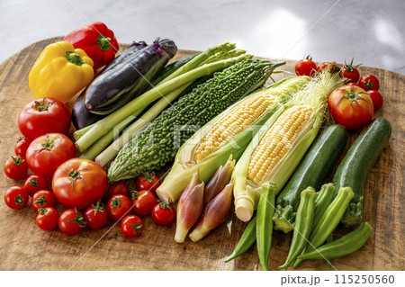 色とりどりの野菜 野菜集合 色とりどりの野菜 野菜集合 115250560