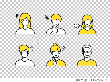 Negative people icon set 115250703