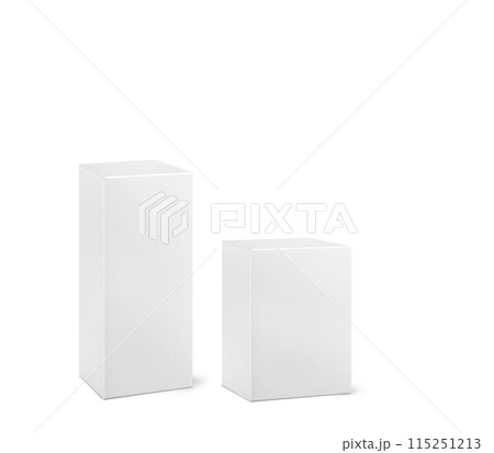 product packaging box empty box mockup isolated on white background product packaging box empty box mockup isolated on white background 115251213
