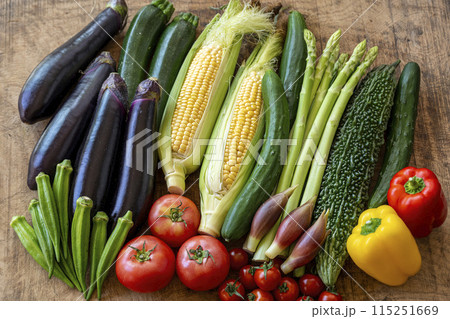 色とりどりの野菜 野菜集合 色とりどりの野菜 野菜集合 115251669