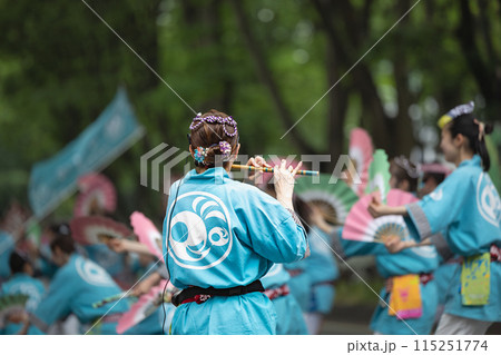 仙台青葉まつり すずめ踊り大流し鳴り物祭笛 仙台青葉まつり すずめ踊り大流し鳴り物祭笛 115251774