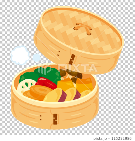 野菜のセイロ蒸し 115251986