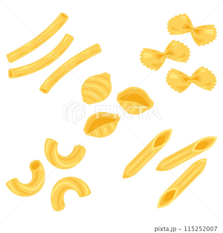 色々な種類のマカロニセット 115252007