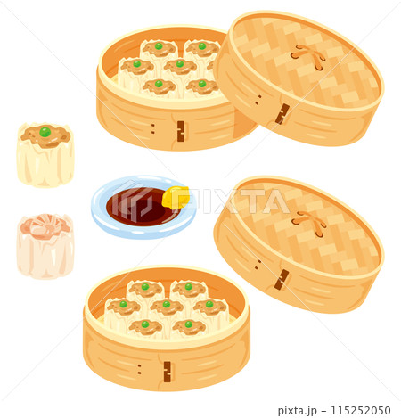 セイロに盛られた焼売セット セイロに盛られた焼売セット 115252050