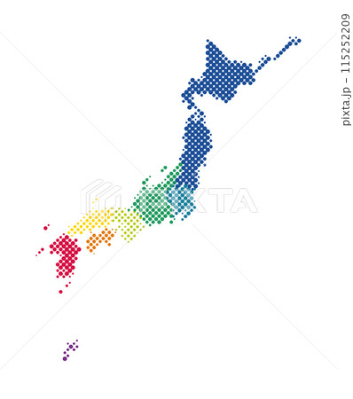 日本地図 115252209