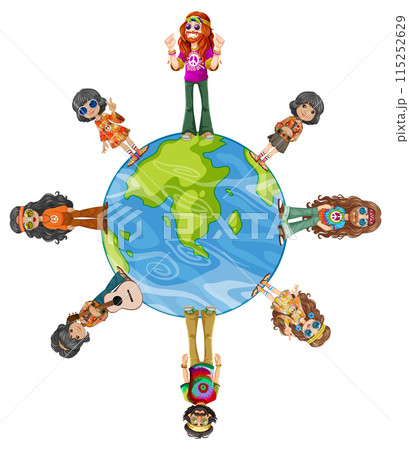 Hippie Unity Around the World Hippie Unity Around the World 115252629