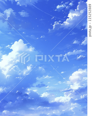 初夏の爽やかな青空「AI生成画像」 115252889