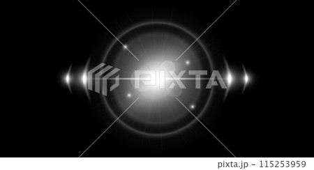 光のエフェクト素材 115253959