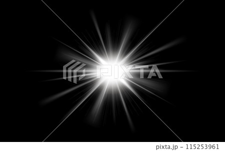 光のエフェクト素材 115253961