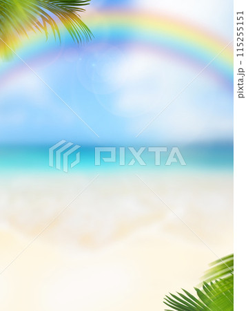 南国の海をイメージした背景素材 115255151