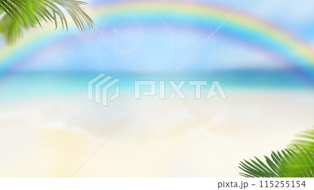 南国の海をイメージした背景素材 115255154