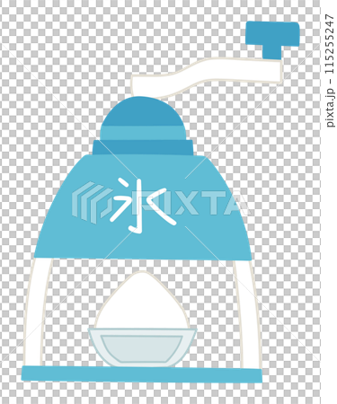 Cute hand-drawn illustration of a home shaved ice machine 115255247