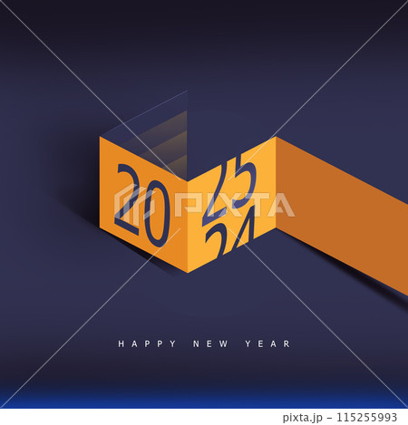 Happy New Year 2025 background Concept Series  115255993