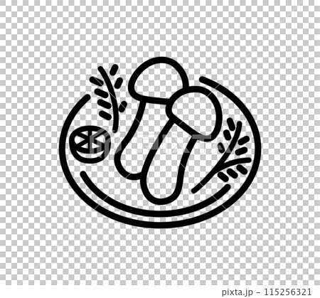 シンプルなまつたけのイラスト 115256321