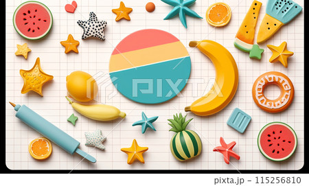 夏・トロピカルな背景画像