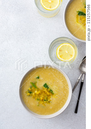 Healthy lentil soup Healthy lentil soup 115257566