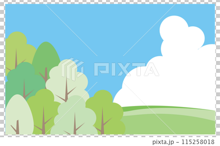 Background illustration of blue sky with cumulonimbus clouds Background illustration of blue sky with cumulonimbus clouds 115258018