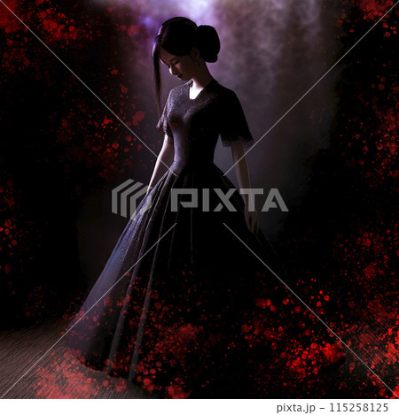 暗闇に佇む人形 ホラー 2 AI生成画像 暗闇に佇む人形 ホラー 2 AI生成画像 115258125