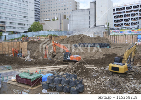 都市再開発現場 都市再開発現場 115258219