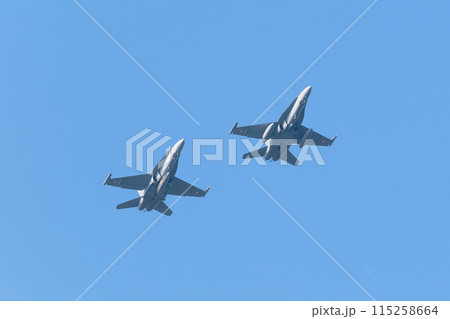 スイス空軍F/A-18Cホーネットの編隊 スイス空軍F/A-18Cホーネットの編隊 115258664
