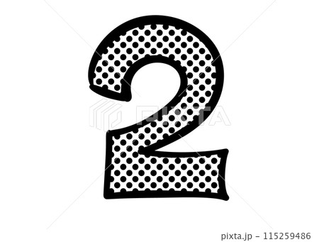 数字の2ドット 115259486