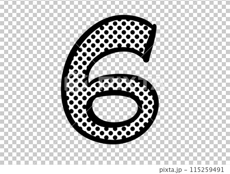 Number 6 dots Number 6 dots 115259491