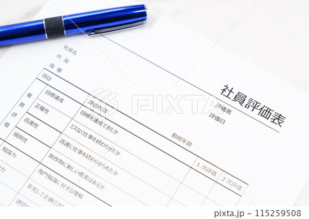 人員配置や昇進・昇給などで使用する「社員評価表」を書く 人員配置や昇進・昇給などで使用する「社員評価表」を書く 115259508
