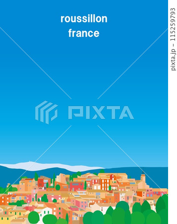 ルシヨン　roussillon　フランス　france 115259793