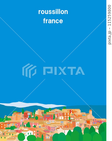 ルシヨン　roussillon　フランス　france 115259800
