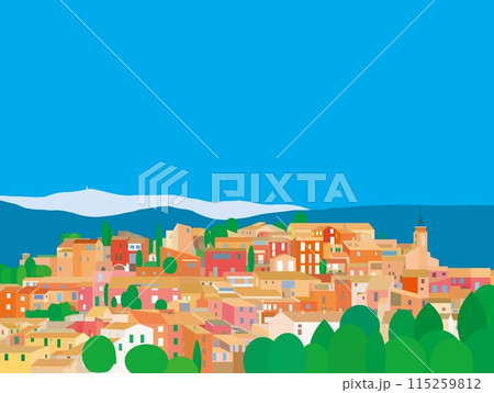 ルシヨン　roussillon　フランス　france 115259812
