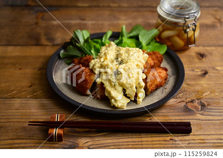 ササミフライとラッキョウタルタルソース 115259824