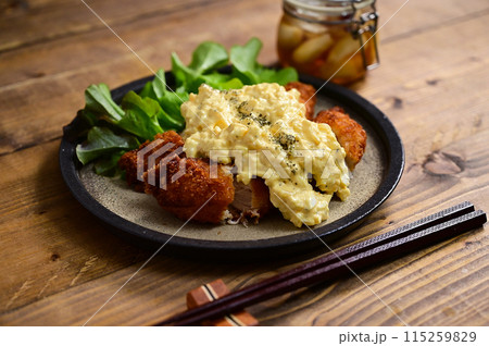 ササミフライとラッキョウタルタルソース ササミフライとラッキョウタルタルソース 115259829