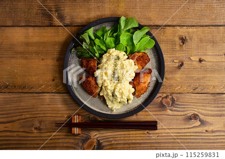 ササミフライとラッキョウタルタルソース 115259831