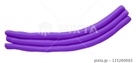 Purple plasticine isolated on white background 115260083