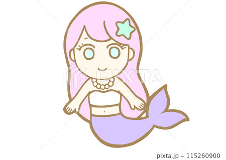 人魚イラスト 人魚イラスト 115260900