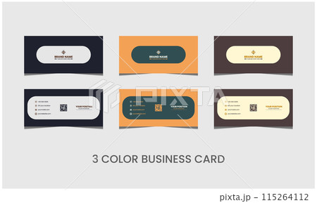 Modern stylish corporate business card design templet 115264112
