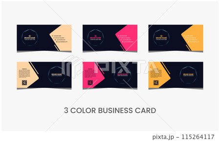 Modern stylish corporate business card design templet Modern stylish corporate business card design templet 115264117