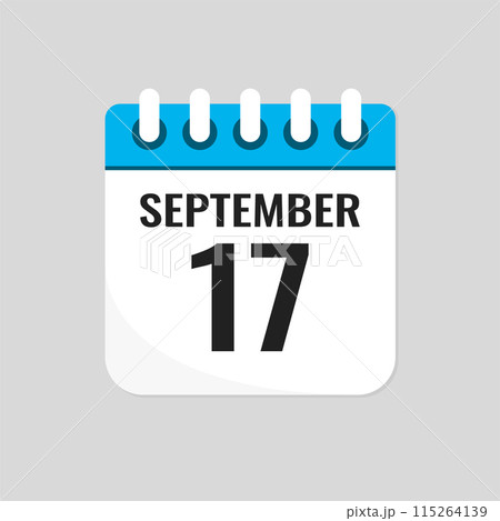 Icon page calendar day - 17 September 115264139