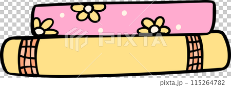 Retro Groovy Book stacked Pastel Trendy Doodle Drawing Bookish Flower Art Retro Groovy Book stacked Pastel Trendy Doodle Drawing Bookish Flower Art 115264782