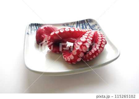 タコの刺身 和食器 食べ物 刺身 タコ　和食 115265102